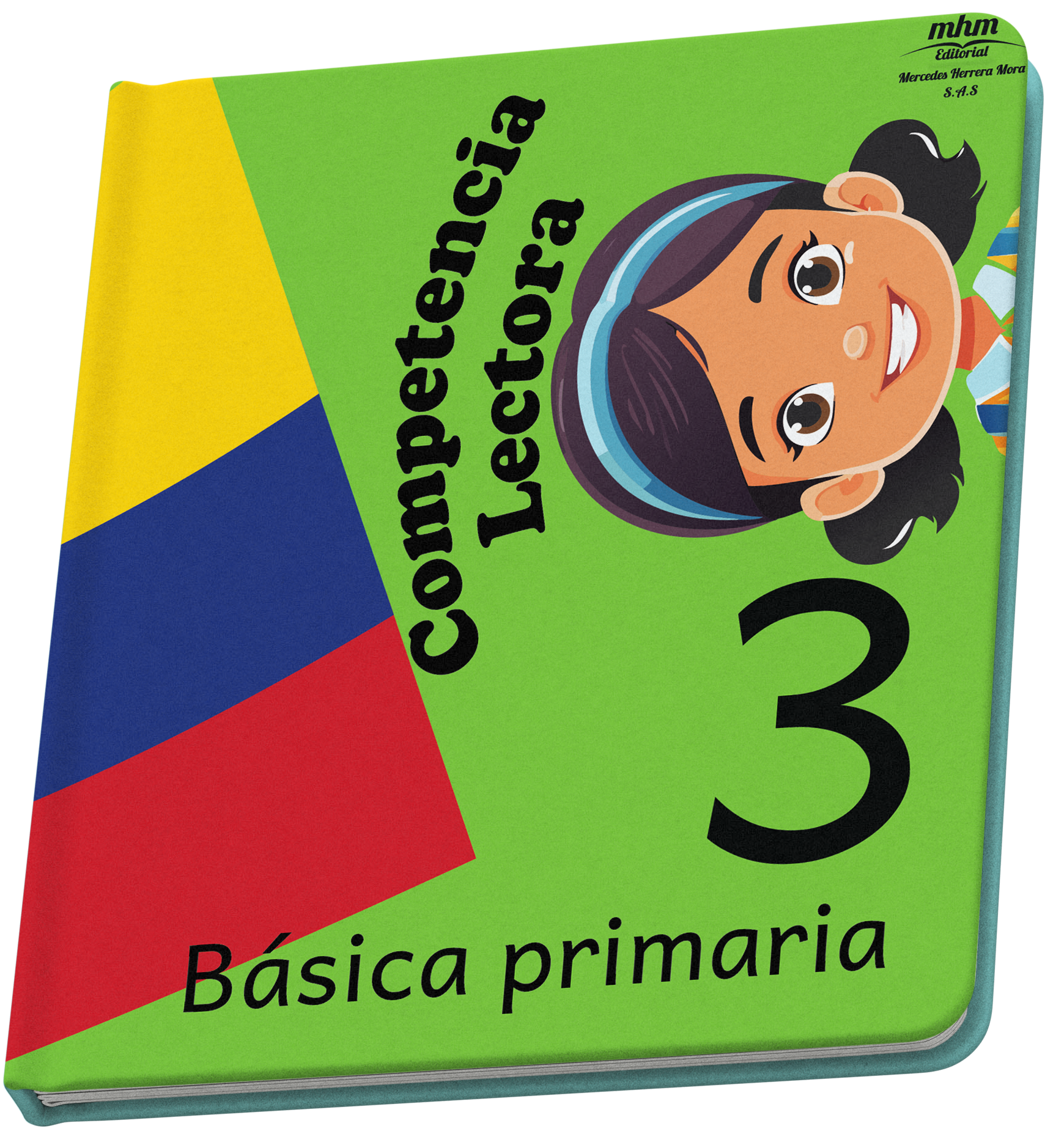 Portada del texto de competencia lectora, básica primaria, grado tercero.