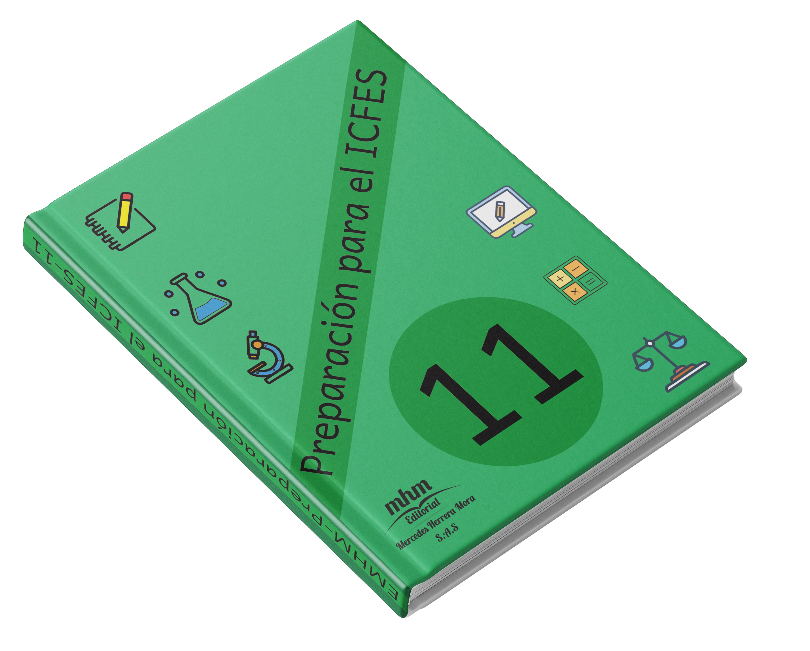 Portada del libro preparación para el icfes.